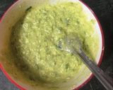 A picture of step 2 of Pancakes with peas.