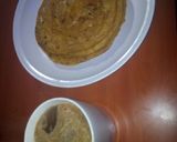 A picture of step 4 of Pancakes with white Coffee☕.