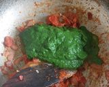 A picture of step 3 of Palak paneer.