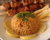 A picture of step 8 of Rice with Shish Tawook - Delicious 😍😋.