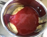 A picture of step 6 of Eggless Strawberry Custard.