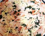 A picture of step 2 of My Over Loaded Pizza 😘.