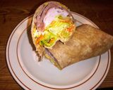 A picture of step 1 of Turkey & Roast Beef Wheat Wraps.