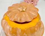 Hình bước làm 2 của món Flan bí đỏ