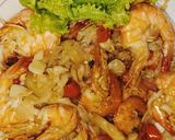Foto langkah ke 7 dari resep 40|Tumis Udang jamur tiram.