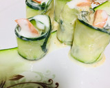 A picture of step 5 of Cucumber rolls.