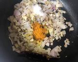 A picture of step 3 of Moong Dal Fry.