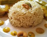 A picture of step 5 of Kadhi chawal.