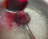 A picture of step 2 of Rose milk with rose jelly.