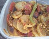 A picture of step 6 of Gajer Mouli or Hari Mirch ka Achar.