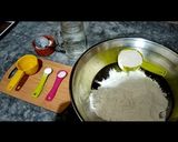 A picture of step 1 of Lahori halwa porri with aalo aur chana bhaaji.