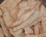 A picture of step 2 of Besan pkode.