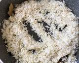 Matar pulao rice Nasi kacang polong rempah langkah memasak 2 foto