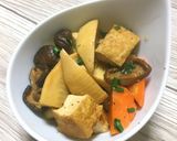 Hình bước làm 5 của món Măng kho đậu nấm hương