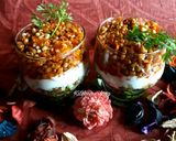 A picture of step 4 of Sprouts Tri-colour Chaat.