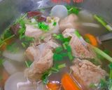 Hình bước làm 5 của món Nui nấu xương heo
