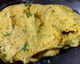 A picture of step 3 of Besan Ke Gatte.