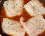 A picture of step 2 of Fodmap Friendly Cod in Tomato Sauce.