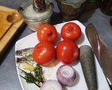 Une image de l'étape 2 de Rougail saucisses.