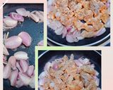 A picture of step 1 of Rice with Shrimp Omelet.