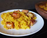 Foto del paso 3 de la receta Arroz seco de caldo de puchero con longaniza