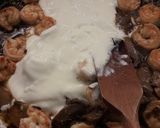Pas rețetă Tagliatelle cu creveți, ciuperci și smântână 4 fotografie