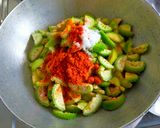 A picture of step 2 of Kantola Sabzi (Spiny Gourd).