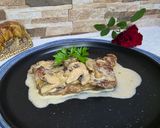 Foto del paso 6 de la receta: Entrecote a la crema de hongos