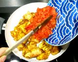 Une image de l'étape 2 de Kadai au poulet (Kadai chicken).