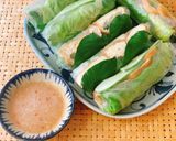 Hình bước làm 3 của món Bánh tráng cuốn chay