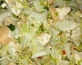 Foto langkah ke 8 dari resep Sayur Sawi Campur Tahu.