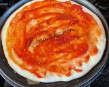 A picture of step 4 of Copycat Pizza Hut Style Pan Pizza:.