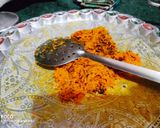 A picture of step 1 of Raw Turmeric burfi.
