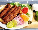 A picture of step 7 of Turkish Chicken Adana Kabaabs In Oven And On Skillet.