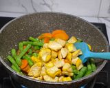 Foto langkah ke 3 dari resep Cah Sayuran Tahu dan Ebi.