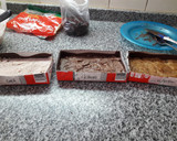 Foto del paso 7 de la receta: Turrones por 4: coco, cereal, crema de maní con dulce de leche y con chocolate