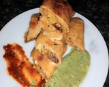 A picture of step 10 of Stuffed paneer suzi rolls.