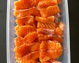 Hình bước làm 3 của món Cá hồi ngâm tương