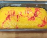 A picture of step 5 of Orange strawberry squash flan.