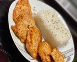 Mézes-mustáros csirkemell szelet jázminrizzsel🍯 recept fázis 3 fotója