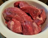 A picture of step 1 of Birria Caldosa.