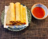 A picture of step 9 of Crab Egg Rolls 🦀🦀🦀.