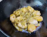 A picture of step 1 of Sour Hog Plum or Amra Chutney.