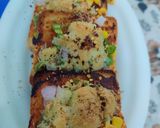A picture of step 8 of Pizza toast.