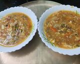 এগ এবং ভেজিটেবল স্যুপ (Egg & Vegetable Soup recipe in bengali) রেসিপি ধাপ - 8 ছবি