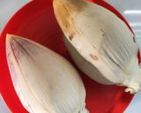 Gambar langkah 2 resipi Jantung Pisang Masak Lemak Cili Padi.