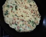 A picture of step 2 of Suji besan egg chilla.