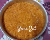 A picture of step 5 of Kunafa with Mozzarella.