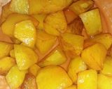 A picture of step 1 of Aloo Matar ki Tahari💖👌.