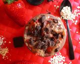 Foto del paso 2 de la receta Porridge frío de cacao y fresas